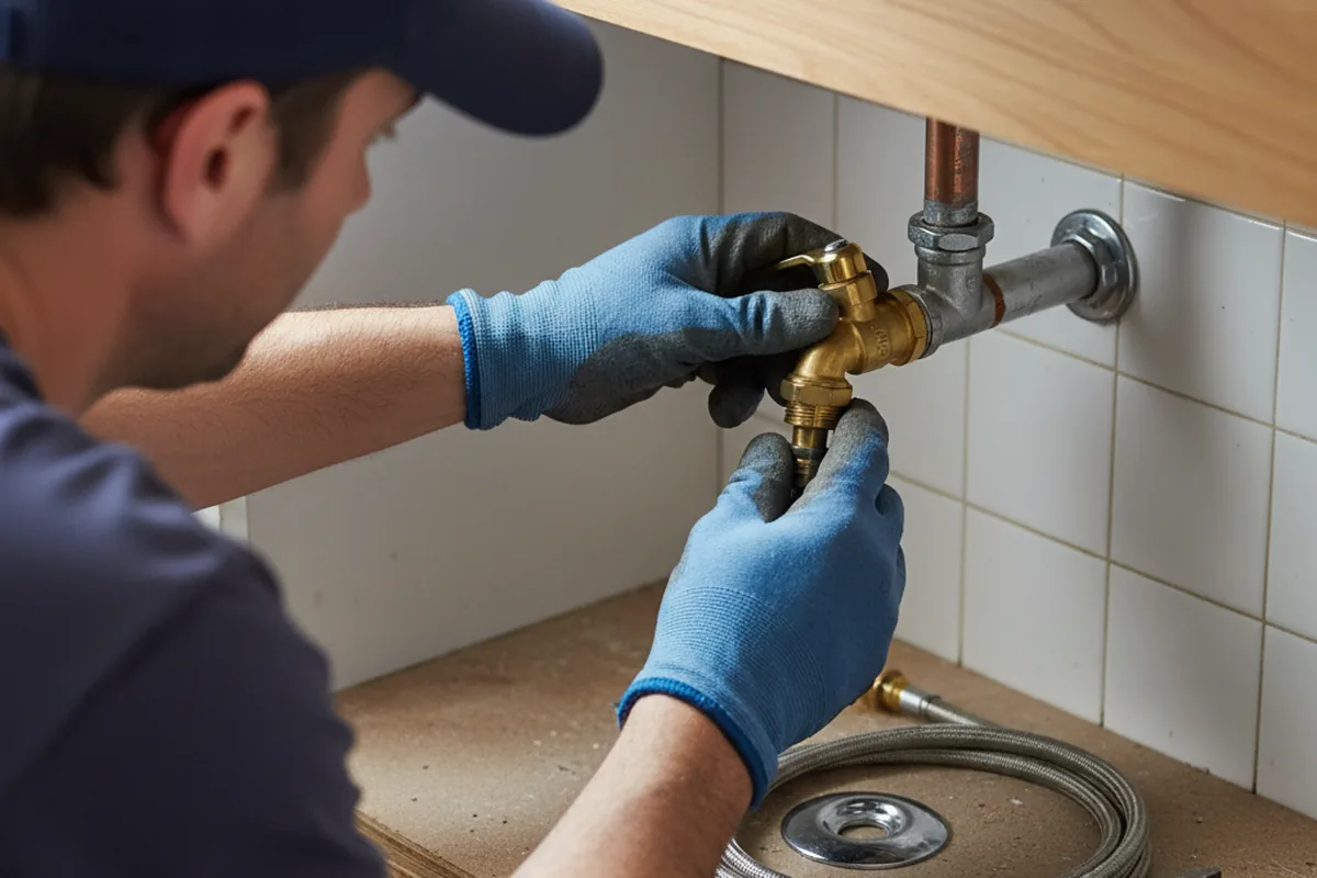 Shutoff valve and fitting work during Faucet and Fixture Repair in Minden